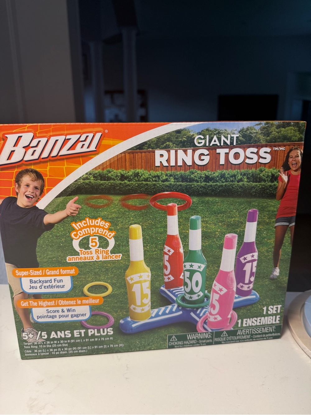 Giant Ring Toss Game Kids Outdoor Toy